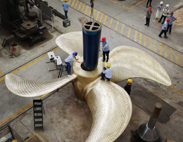 What is meaning of steel marked symbols A, B, C, and D on propellers?